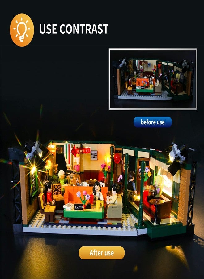 Vaodest مصباح LED من Vaodest لنموذج Lego Central Perk 21319، متوافق مع النموذج 21319 (مصباح LED فقط، وليس مجموعة مكعبات البناء). - Image 4